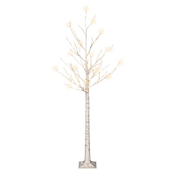 Puleo International 6ft. Pre-Lit Artificial Twig Christmas Tree - image 