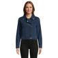 Womens Baccini Long Sleeve Cropped Denim Jacket - image 1