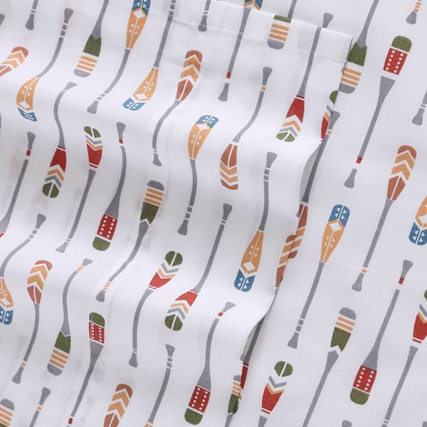 Eddie Bauer Canoe Lake Paddle Cotton Percale Sheet Set