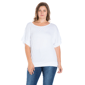 Plus Size 24/7 Comfort Apparel Short Sleeve Dolman Top - image 1
