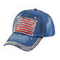 Womens Madd Hatter Bling Americana Baseball Hat - image 1