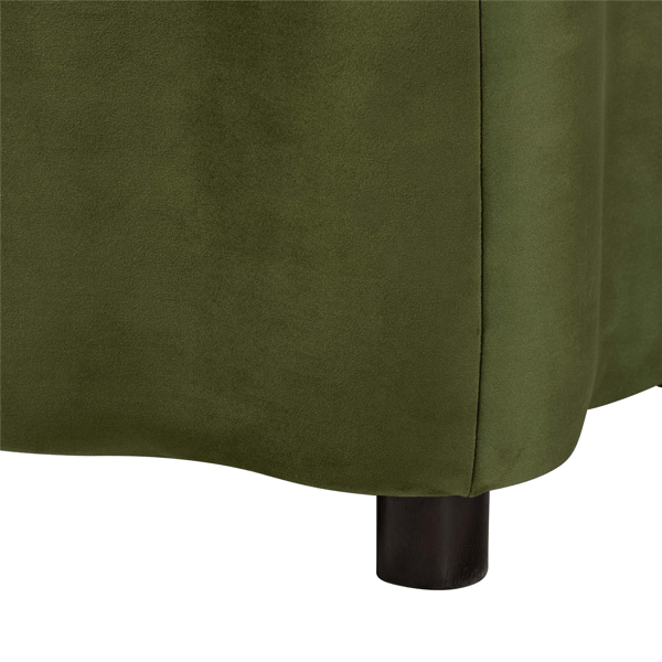 bali & pari Paulina Velvet Storage Bench