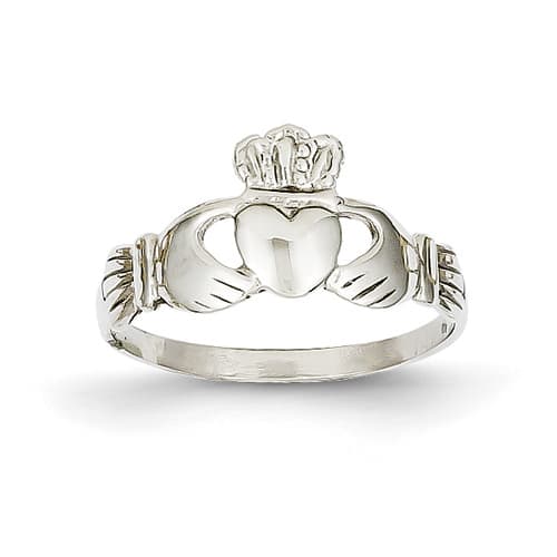 Gold Classics&#40;tm&#41; 14kt. White Gold Claddagh Ring - image 