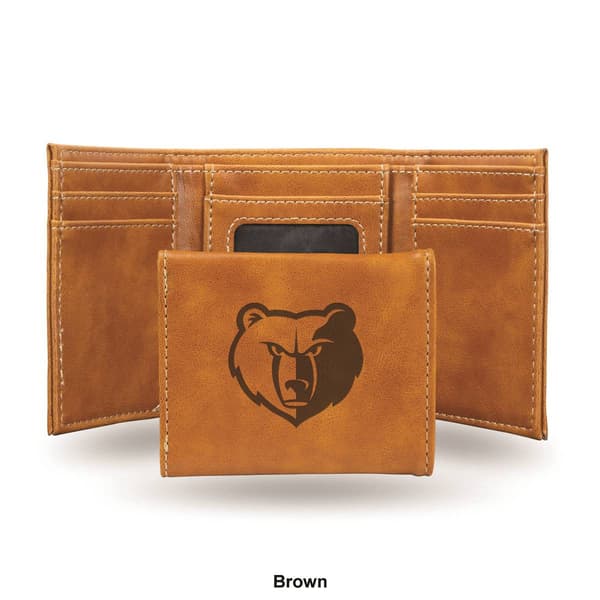 Mens NBA Memphis Grizzlies Faux Leather Trifold Wallet
