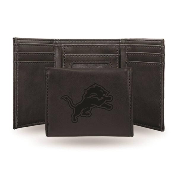 Mens NFL Detroit Lions Faux Leather Trifold Wallet - image 