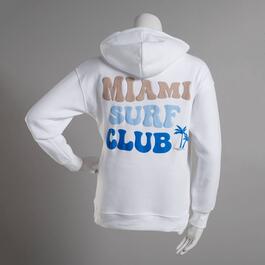 Juniors No Comment Miami Surf Club Oversized Hoodie