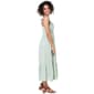 Womens BB Dakota Flutter Sleeve Lace Front Ruffle Hem Midi Dress - image 3