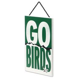 Open Road Eagles Slogan Small Hanging Wood