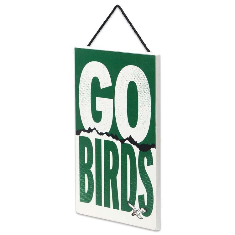 Open Road Eagles Slogan Small Hanging Wood