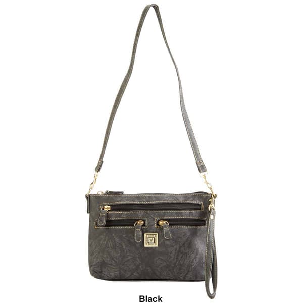Stone Mountain Crunch Leather East/West 4 Bagger Crossbody