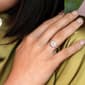 Sterling Silver 1 3/8ctw. Created White Morganite Halo Ring - image 6