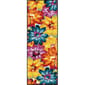 Tayse Symphony Zinnia Contemporary Runner Rug - Blue/Multi - image 1