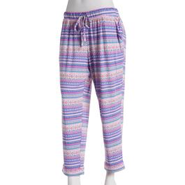 Womens MUK LUKS&#40;R&#41; Mystic Fair Isle Cloud Knit Crop Pajama Pants