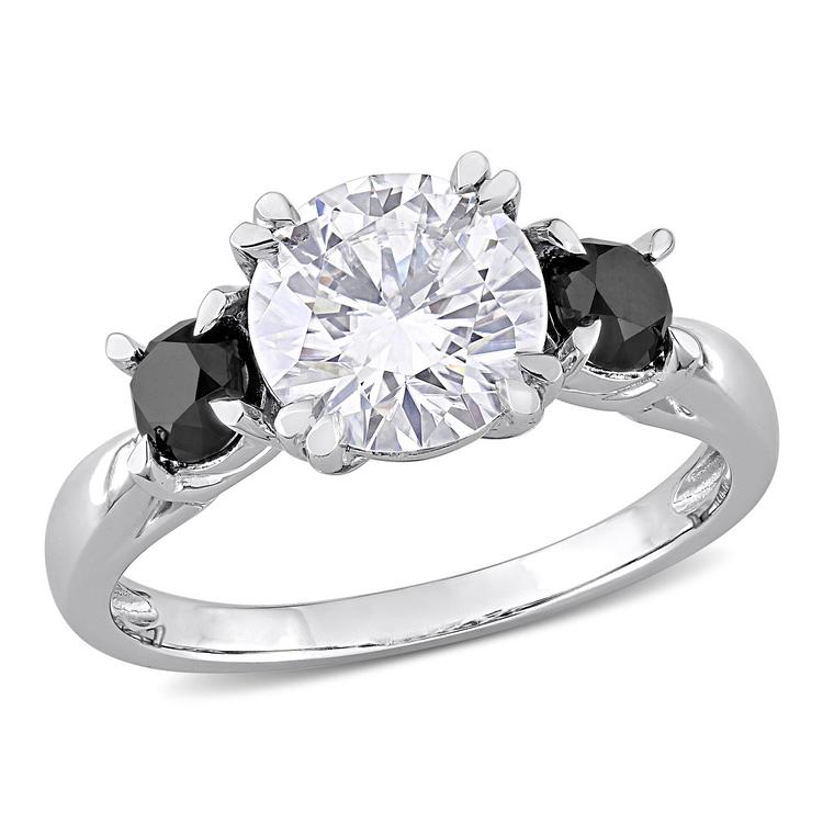 Diamond Classics(tm) 10kt. 3-Stone Black Diamond Ring
