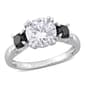 Diamond Classics&#40;tm&#41; 10kt. 3-Stone Black Diamond Ring - image 1