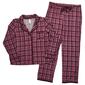 Petite Jessica Simpson Plaid Lace Trim Collar Pajama Set - image 1