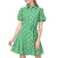 Womens Cece Short Sleeve Print Ruffle Hem Shirtdress - image 1
