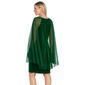 Womens R&M Richards Velvet Sheath Dress with Sheer Capelet - image 2