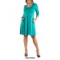 Plus Size 24/7 Comfort Apparel Elbow Sleeve Pocket Shift Dress - image 7