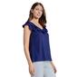Womens Jones New York Sleeveless Drape Ruffle V-Neck Blouse - image 4