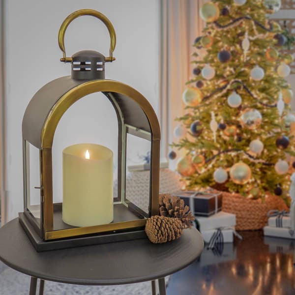 National Tree 18in. Antique Bronze Small Dome Lantern