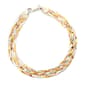 Ellen Tracy Sterling Silver Tri-Color Bracelet - image 1
