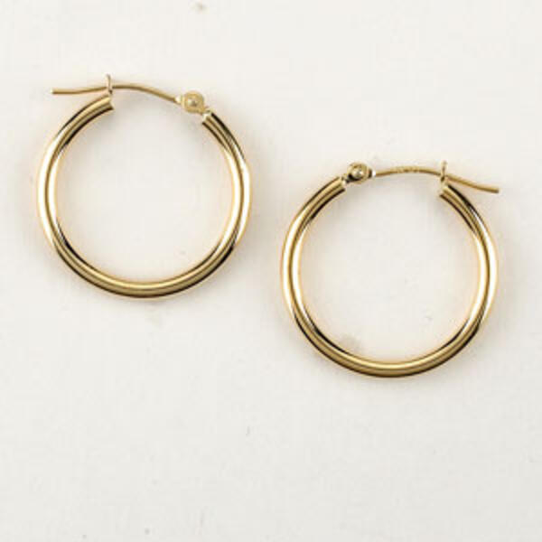 Candela 14kt. Yellow Gold 20mm Hoop Earrings - image 
