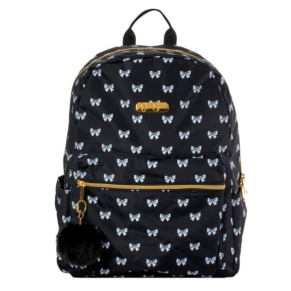 Kids Jessica Simpson White Bow Nylon Backpack