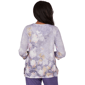 Petite Alfred Dunner Grand Bazaar Amethyst Floral Blouse - image 2