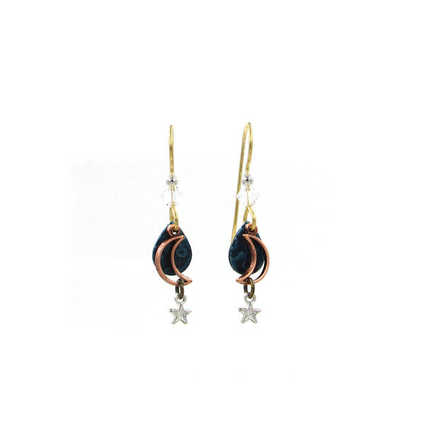 Silver Forest Delicate Sky Cascade Earrings - image 
