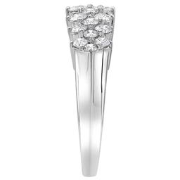 Nova Star White Gold Multi Row Lab Grown Diamond Ring