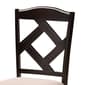 Baxton Studio Morigan Sand Fabric Dark Brown Wood 5pc. Dining Set - image 5