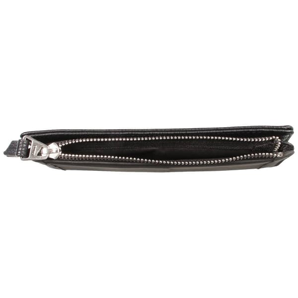 Womens Roots 73  RFID Slim Clutch Wallet with Top Zipper