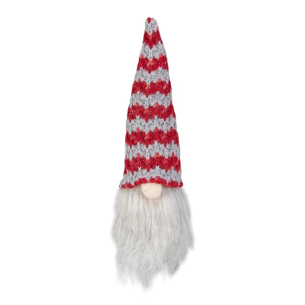 Northlight 8in. LED Red & Grey Gnome Head Christmas Ornament