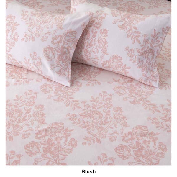 Freshfolds Turkish Cotton Floral Flannel 4pc. Sheet Set