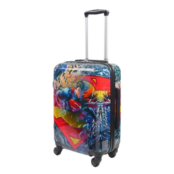 FUL DC Comics 21in. Superman Hard-Sided Spinner Suitcase - image 