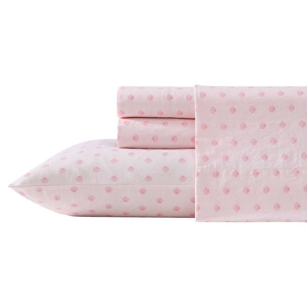 Laura Ashley Scallop Dollop 100% Cotton Sheet Set