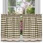 Achim Buffalo Check Window Rod Pocket Tier Pair Curtains - image 6