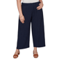 Plus Size Emaline Sapphire Serenade II Textured Pull On Capris - image 1