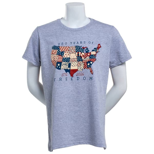 Womens Home of the Brave Quilted America 250 Short Sleeve Tee