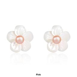 Splendid Pearls 14kt. Gold Mother of Pearl Stud Earrings
