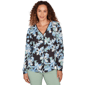 Petites Emaline Seabreeze Essence Long Sleeve Button Front Blous - image 1