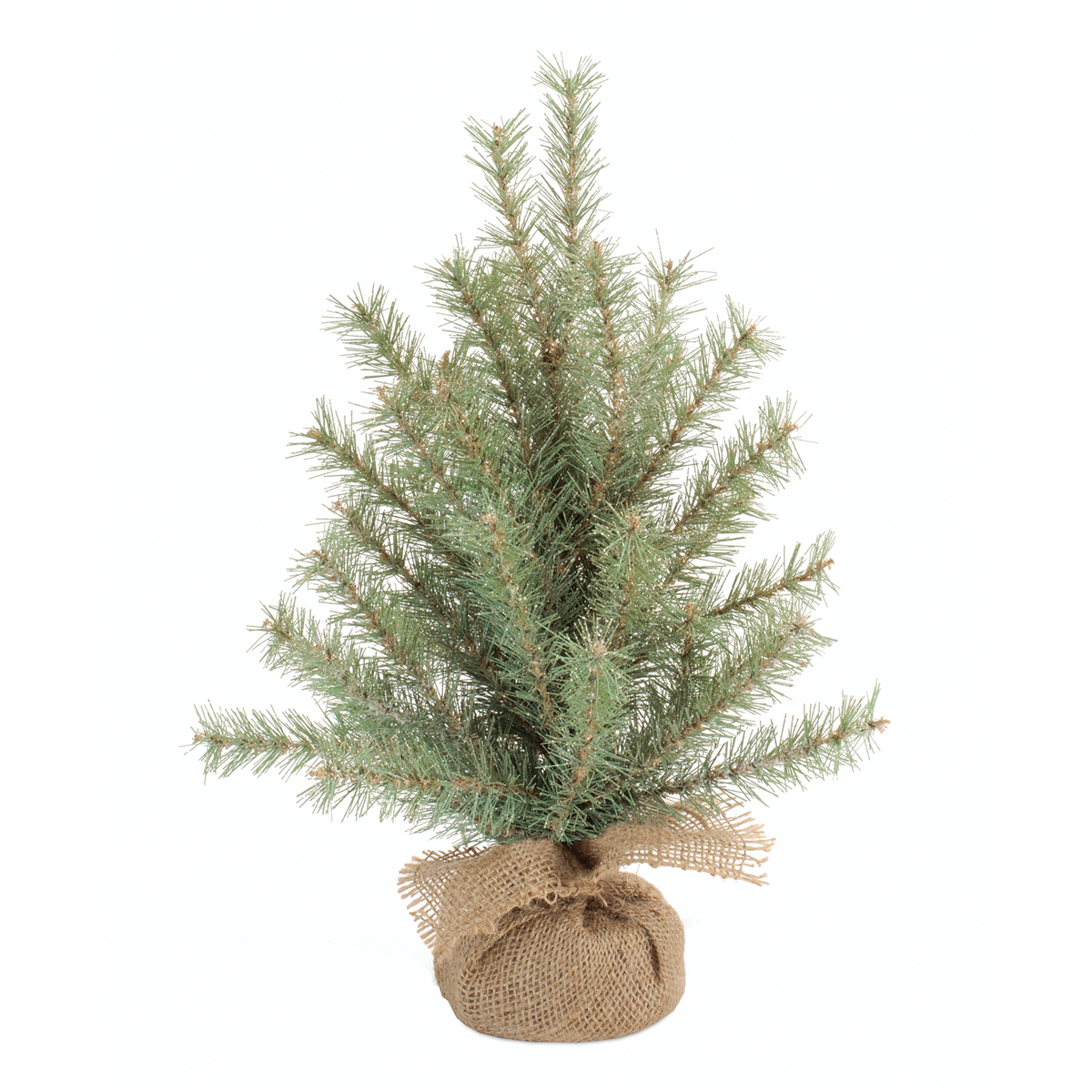 Melrose 18in. Glittered Pine Tree in Burlap
