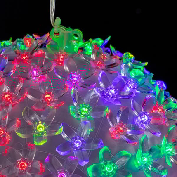 Alpine Multicolor LED Twinkling Sphere Christmas Ornament