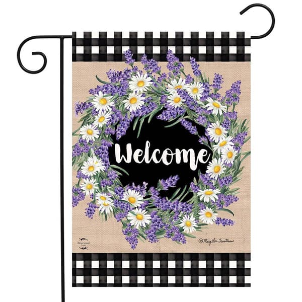 Briarwood Lane Lavender & Daisies Garden Flag - image 