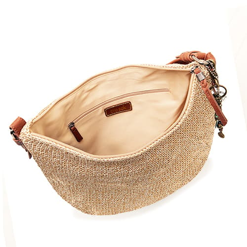 The Sak Sequoia Crochet Hobo - Bamboo Static