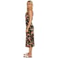 Juniors Wallflower Drape Neck Colorful Floral Midi Slip Dress - image 4