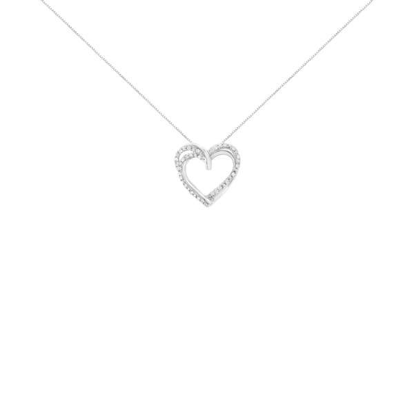 Diamond Classics&#8482; 1/4ctw. Diamond Double Heart Pendant