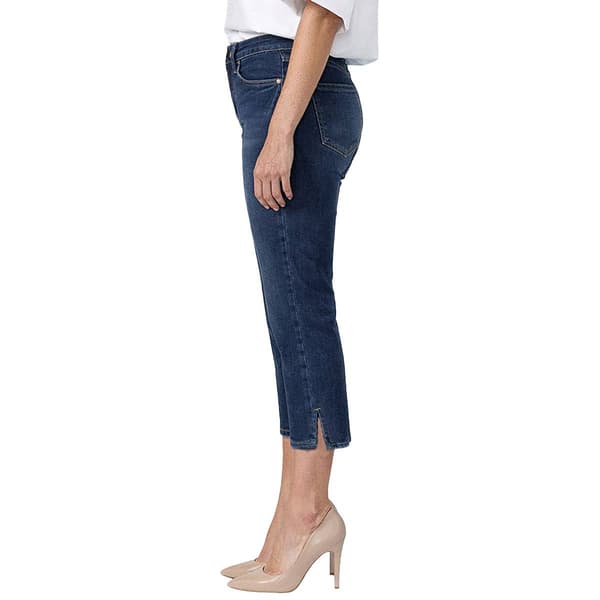 Womens Royalty Split Hem Capri Jeans