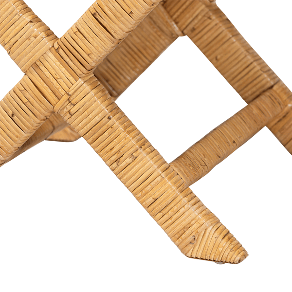 bali & pari Modesta Handwoven Wicker Accent Bench